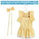 thumbnail image 2 of Vestido de perro Vestido a rayas para perros, Ropa para perros pequeños Niña, Traje de verano ligero para mascotas, Ropa para gatos, vestidos para perros para perros pequeños, 2 of 5