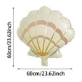 thumbnail image 3 of Seashell Foil Balloons Scallop Shell Balloons Ocean Nautical Themed Party Decor For Beach Birthday Bridal Shower, 3 of 6
