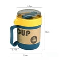thumbnail image 4 of Portable Breakfast Cup Oatmeal Cup Cereal Nut Yogurt Mug Snack Cup Soup Mug Microwave with Lid Spoon for Kitchen Tool, 4 of 6