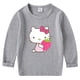 thumbnail image 3 of Hello kitty-Camiseta versátil de algodón con cuello redondo para niños y niñas, top de manga larga, ropa para niños de primavera y otoño, 3 of 5