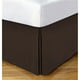 Lux Hotel FRE23614CHOC01 Jupe de Lit Basique en Microfibre Chocolat - Simple – image 1 sur 1