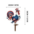 thumbnail image 2 of Patriotic 4th of July Metal Yard Stake Double-Sided Outdoor Garden Decor Independence Day Sign for Porch Courtyard 11.8 X 7.9IN, 2 of 7