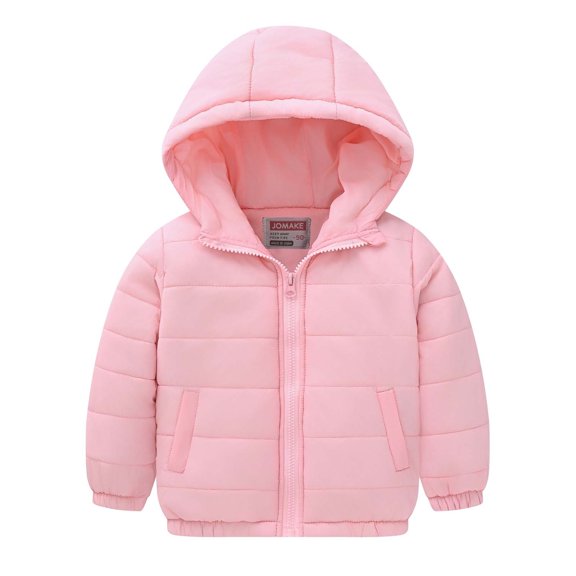 Trikvn Boys Girls Winter Puffer Jacket Hooded Lightweight Water Repellent Long Sleeve Quilted Warm Outerwear with Zipper Pockets for Outdoor Cold Weather Everyday School Wear