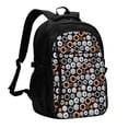 thumbnail image 1 of Balery Colorful Screws Mochila con carga USB para hombre y mujer - Mochila impermeable y antirrobo para laptop con puerto USB para viajes, trabajo, 1 of 7