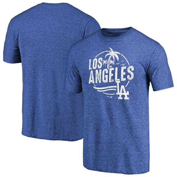 Men's Royal Los Angeles Dodgers Hometown Collection LA Palms Tri-Blend T-Shirt