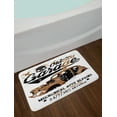 thumbnail image 2 of Cars Bath Mat, Old Garage Mechanical Auto Repairs Truck Company Skull Grunge Display, Non-Slip Plush Mat Bathroom Kitchen Laundry Room Decor, 29.5 X 17.5 Inches, Pale Brown Black White, Ambesonne, 2 of 2