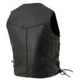 thumbnail image 5 of Milwaukee Leather SH2011L Kids Black Classic Side Lace Three Snap Leather Vest 5X-Large, 5 of 7