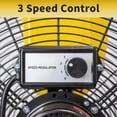 thumbnail image 4 of HiCFM 30 inch Tilting Pedestal Fan, 3-Speed 7600 CFM High Velocity Stand Up Fan with 1/3 Powerful Motor for Commercial Industrial Warehouse Gym Garage - UL Safety Listed, 4 of 8