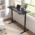 thumbnail image 3 of Bush Furniture Energize Bureau Électrique à Hauteur Réglable 55W x 24D en Noir de Base, 3 of 8