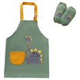 thumbnail image 1 of Kids Apron - Waterproof Aprons With Adjustable Strap And Pocket Kitchen Bib Aprons-110 Yards - Dinosaur, 1 of 5