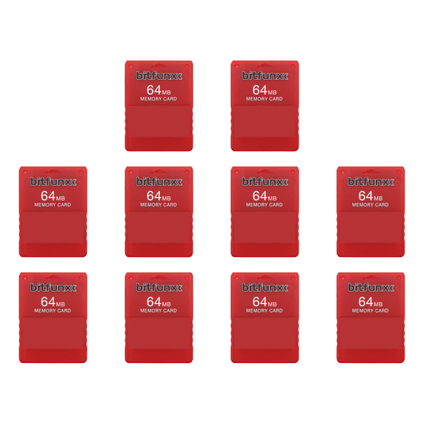 DQrwqpou Tarjeta Memoria FMCB 1.966 para PS2 Tarjeta Consola McBoot Gratuita 64 MB (roja)