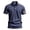 Navy, variant on Krdevn Men's Summer Trend Linen Short Sleeve Shirt Embroidered Flag Shirt,3XL