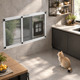 Adjustable Window Screen Pet Door Small【15''H × 22''-28.5''W】 - Walmart.com