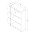 thumbnail image 5 of South Shore Axess Small Desk with Drawers and 3-Shelf Bookcase Set in Pure White, 5 of 5