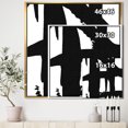 thumbnail image 2 of Black & White Crossing Paths II - Modern & Contemporary Framed Canvas, 2 of 3