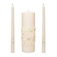 thumbnail image 1 of Hosley 11.50 Inch High White Wedding Unity Candle Set Includes 1 Pillar and 2 Taper Candles Great for Weddings as Well as Special Events and Emergency, 1 of 3