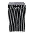 thumbnail image 2 of Furniture of America Azur Outdoor Aluminum & Wicker Outdoor Trash Can in Black, 2 of 11