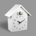 thumbnail image 3 of Cuckoo Wall Clock, Natural Bird Voices Or Cuckoo Call, Birdhouse Clock Pendulum, Wall art for home Living Room kitchen and office Decoration for Shelves White, 3 of 8