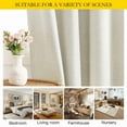 thumbnail image 6 of NICETOWN Full Blackout Curtains for Living Room Modern Grommet Room Darkening Thermal Insulated Solid Drapes, W42 x L72, Beige, Set of 2, 6 of 9