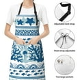 thumbnail image 6 of Cauagu Sea Underwater Jellyfish Aprons with Pockets,Waterproof Apron for Women,Kitchen Cooking Apron Adjustable Bib Aprons Chef Apron for Cooking,Drawing,Crafting, 6 of 8