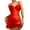 Red, variant on Lingerie for Women Nightwear Silk Like Sheer Mesh V Neck Sleepdress with Transparent Chemise for Relaxed Wear Pink M