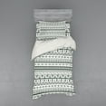 thumbnail image 2 of Tribal Duvet Cover Set, Pattern with Primitive Geometric Forms Triangles Background, Bedding Set with Shams and Fitted Sheet, 3 Sizes, by Ambesonne, 2 of 3