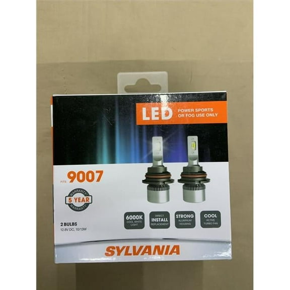 Sylvania 34675 Sylvania 9007 LED POWER Sports & Fog Bright LED Light Headlight for 2 Bulbs, White