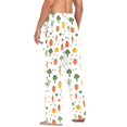 thumbnail image 3 of FORMRS Mens Pajama Pants with Pockets Soft Cotton Sleepwear Lounge Bottoms, Sizes S-2XL, Green Cute Vegetables, 3 of 7