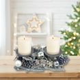 thumbnail image 1 of Fiudx Liquidación de ahorros de verano Adorno navideño colgante candelabro anillo decoración árbol rama madera, 1 of 6