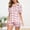 Pink, variant on VISALY Womens Pajama Sets Button Down Pajamas Matching Pajama Set Soft Pajama Loungewear Set Sleepwear Summer Short Sleeved Lapel Shirt Shorts Set Plus Size Home Wear Blue L
