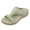 Green, variant on Womens Wedge Sandals 2026 Rubber Sole Comfortable Walking Slippers with Arch Support Casual Slip on Lightweight Non Slip Slides Footwear Beige Size 6