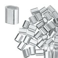thumbnail image 1 of Uxcell Lot de 50 Manchons en Boucle d'Aluminium, 2mm 5/64 Manchons en Fil Rond Simple, 1 of 2