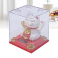 thumbnail image 6 of Riousery Solar Waving Cat Lucky Fortune Cat White Statue 3.62 x 3.15 x 3.15 inches / 9.2 x 8 x 8 cm Light Sensing Automatic Waving Arm Beckoning Cat for Home Office Decor White, 6 of 9