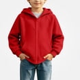 thumbnail image 2 of ITSAME Boys Girls Zip Up Hoodie (5-16) Loose Fit Long Sleeve Kids Casual Hooded Sweatshirt with Pockets Size 9, 2 of 9