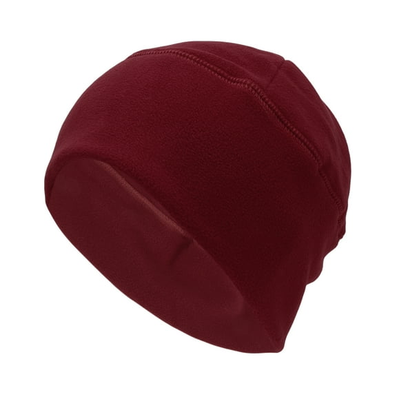 Unique Bargains Cycling Hat Keep Warm Hard Hat Liner Polar Fleece Fabric Claret 29x21cm 1 Pcs