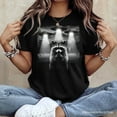 thumbnail image 5 of Funny Raccoon UFO T-Shirt, Unisex Black Tee for Space Lover, 5 of 7