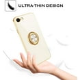 thumbnail image 5 of iPhone SE 2022 Case,iPhone SE 2020 Case,iPhone 8 Case, iPhone 7 Case with Rotatable Ring Holder Magnetic Kickstand Slim Shockproof Protective Phone Cover for iPhone SE 3rd/2nd Gen 4.7", White, 5 of 18