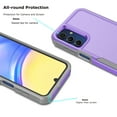 thumbnail image 2 of For Samsung A15 6.5" 5G Case ,Sturdy Phone Case for Galaxy A15 5G 2024,Tiflook Shockproof Protection Heavy Duty Armor Hard Plastic & Rubber Rugged Bumper 2-in-1 Case Cover ( Purple ), 2 of 6
