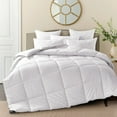 thumbnail image 1 of Puredown® All Season Down Comforter Stripe White, 1 of 5