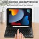 thumbnail image 2 of Para iPad Air (2013)/Air 2/9,7 pulgadas (2017)/(2018) Funda de cuero con teclado Bluetooth y soporte con ranura para bolígrafo, 2 of 5