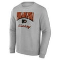 thumbnail image 2 of Men's Fanatics Gray Philadelphia Flyers Light the Candle Fleece Pullover Sweatshirt, 2 of 3