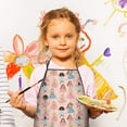 thumbnail image 2 of Colorful Princess Dance Pattern Kids Aprons for Girls and Boys,Adjustable Neck Strap Toddler Aprons for Kids Cooking Baking, 2 of 6