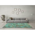 thumbnail image 3 of Ahgly Company Indoor Rectangle Southwestern Light Blue Country Area Rugs, 6' x 9', 3 of 4