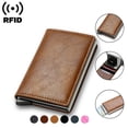 thumbnail image 2 of Rfid Credit Card Holder Men Wallets Bank Cardholder Case Small Leather Slim Thin Magic Mini Wallet Smart Minimalist Wallet  2023, 2 of 26