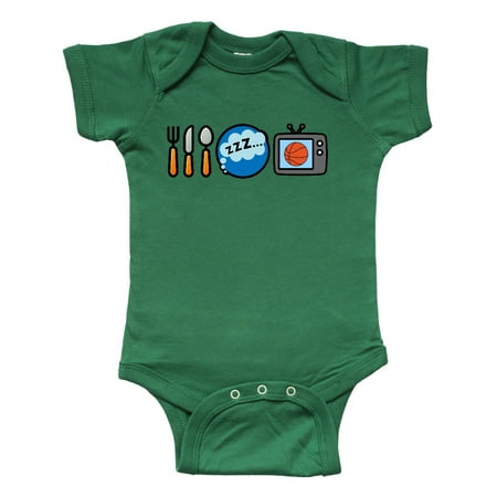 

Inktastic Eat Sleep Watch Basketball Gift Baby Boy Bodysuit