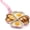Pink, variant on Heart Shaped Divided Fry Pan Nonstick Granite Egg Pan Breakfast Frying Skillet with Four Heart Sections for Breakfast Grilled Cheese Brownie Cookie Valentine's Day Party Supplies()