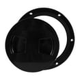 thumbnail image 2 of Escotilla para barco, placa de cubierta de inspección marina, fácil de instalar, anillos tóricos de goma, sello impermeable profesional para barco 6 pulgadas negro, 2 of 8