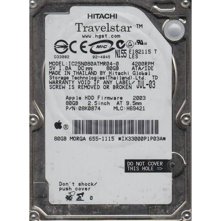 Hitachi - Hard drive - 80 GB - internal - 2.5
