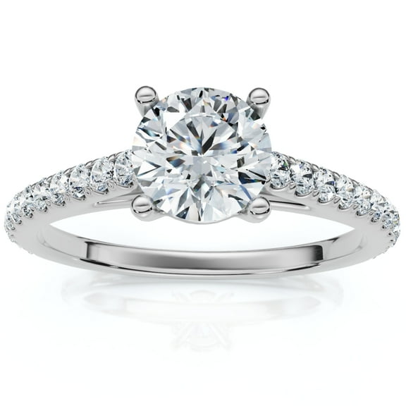 Pompeii 1.30Ct Diamond Engagement Ring 14k Gold Lab Grown (F/G,VS2-SI1)