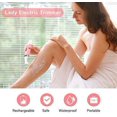 thumbnail image 4 of Maquinilla de afeitar eléctrica para mujer, sin dolor, 2 en 1, afeitadora en seco y húmedo, recortadora de Bikini, maquinilla de afeitar, depilación corporal para piernas y axilas de mujer Adepaton HMHZ832, 4 of 6